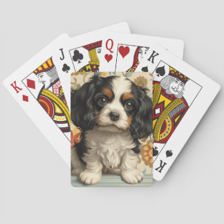 Cavalier Spaniel, Black and Tan Playing Cards
