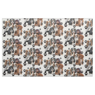 Cavalier Spaniel Colours Fabric
