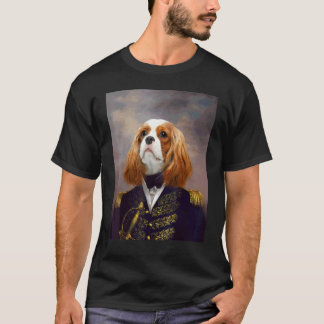 Cavalier Spaniel King Dog Renaissance Pet Portrait T-Shirt