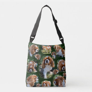 Cavalier Spaniel Photo Collage, Crossbody Bag