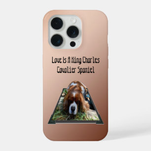 Cavalier Spaniel Popout Art, iPhone 15 Pro Case