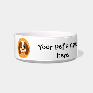 Cavalier Spaniel with bow Bowl