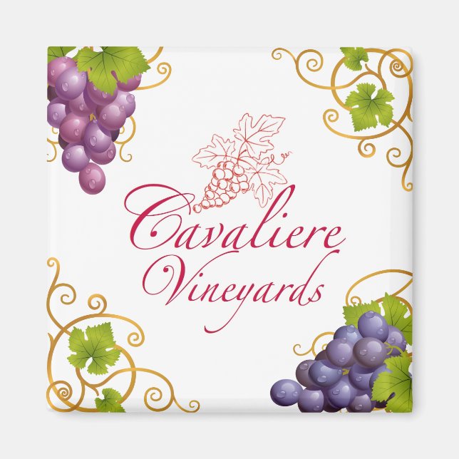 Cavaliere Vineyards Magnet (Front)