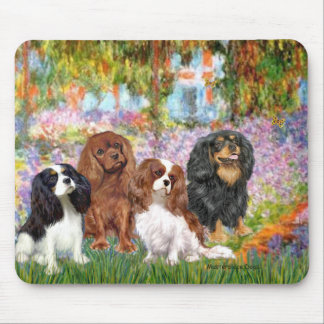 Cavaliers (4) - in Monet's Garden Mouse Pad