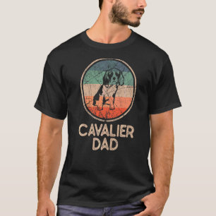 Cavallier Dog Vintage Cavalier Dad T-Shirt