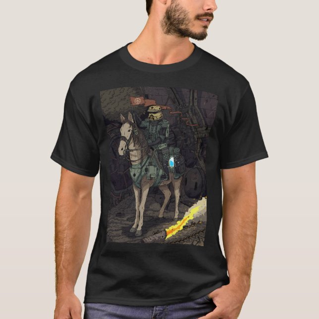 Cavalry And Spaceships. T-Shirt (Front)