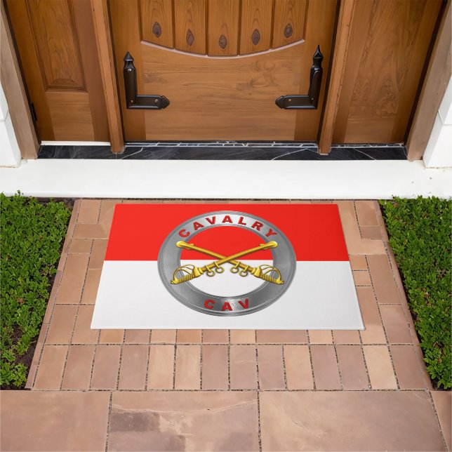 Cavalry Army Veteran  Doormat (Outdoor)