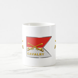 Cavalry Crossed Sabres Guidon Coffee Mug