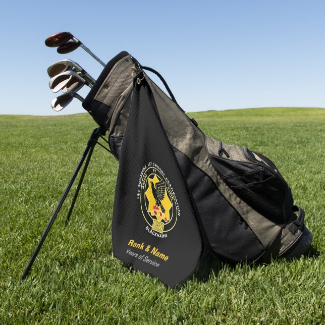 Cavalry Golf Towel - Classic Black (Green)