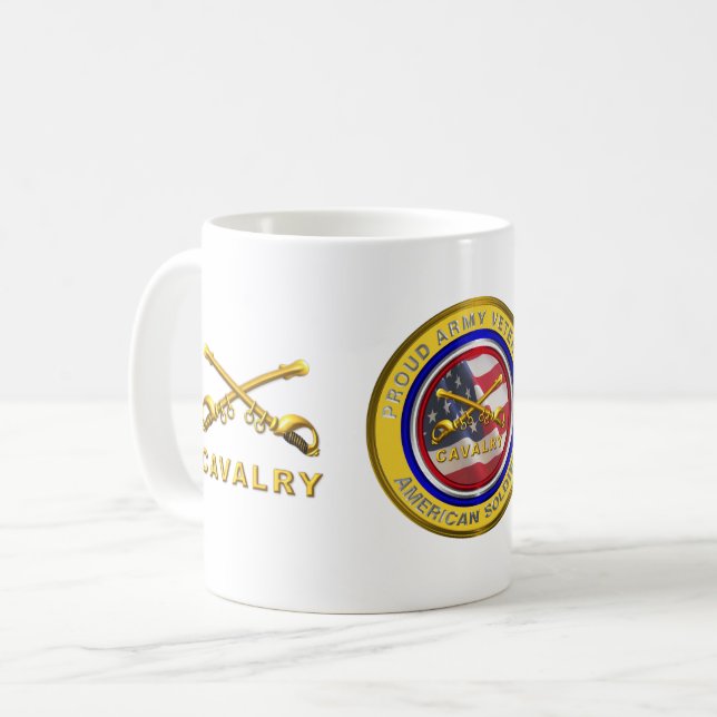 Cavalry Veteran Coffee Mug (Front Left)