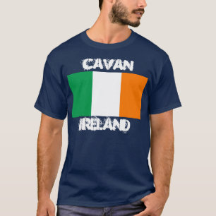 Cavan, Ireland with Irish flag T-Shirt