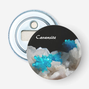 Cavansite on Stilbite Bottle Opener