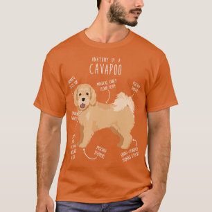 Cavapoo Dog Anatomy 6 T-Shirt