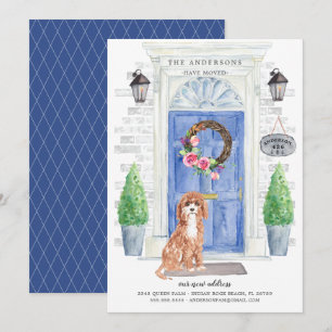 Cavapoo Front Door Moving Announcement