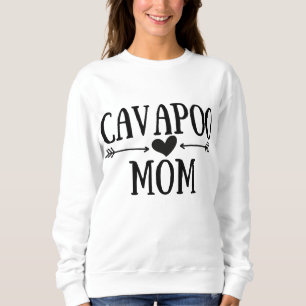 Cavapoo Mum Funny Cavapoos Gifts for Women Dog Lov Sweatshirt