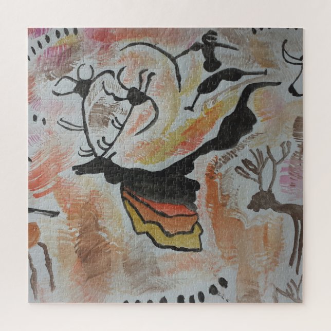 Cave Art Abstract Jigsaw Puzzle (Vertical)