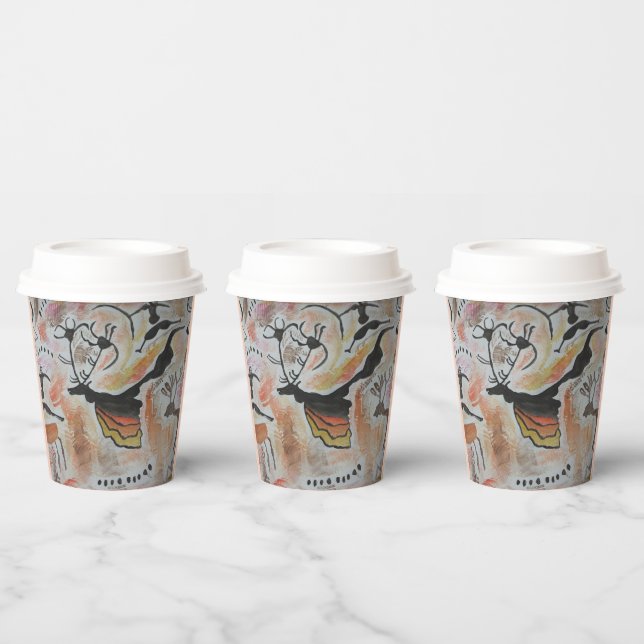 Cave Art Abstract Paper Cup (Multi)