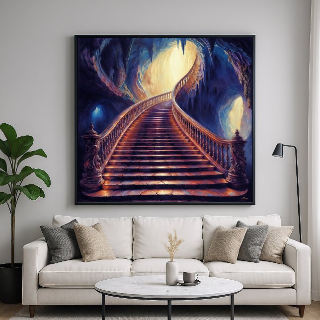 Cave Ascension - Mystical Painterly Art Style Poster (Creator Uploaded)