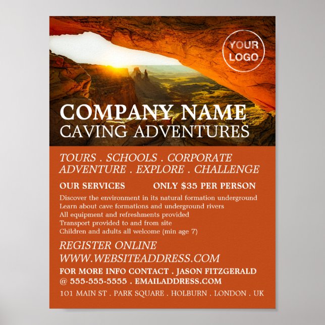 Cave, Caving Adventure Advertising Poster (Front)