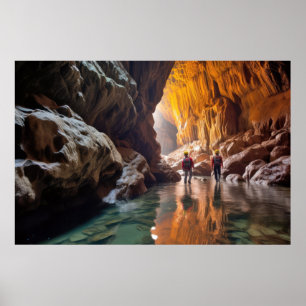 Cave Challenge Outdoors Adventure Explore The Natu Poster
