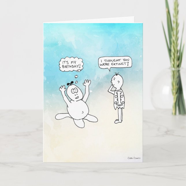 Cave Comics: It's my Birthday! Card (Front)