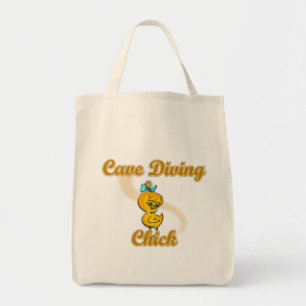 Cave Diving Chick Tote Bag