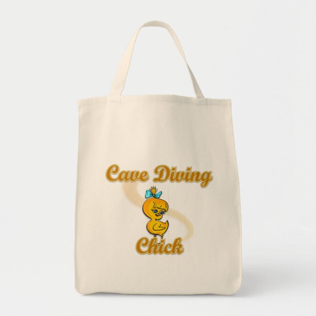 Cave Diving Chick Tote Bag (Front)