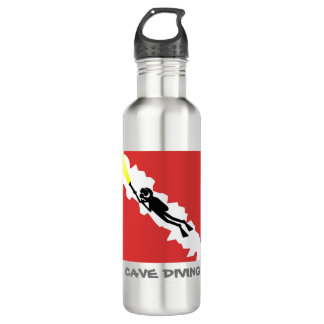 CAVE DIVING - SPELEOLOGY - EXPLORING SCUBA DIVING 710 ML WATER BOTTLE