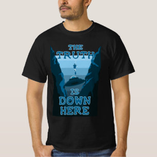 Cave Diving & UFO - The Truth is Down Here T-Shirt