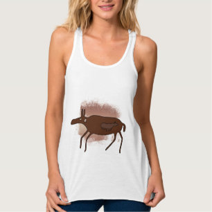 Cave Drawings Mother Baby -Animals Singlet