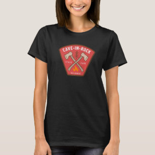 Cave In Rock State Park Illinois Forest Camp Fire T-Shirt