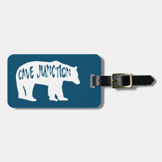 Cave Junction Oregon Bear Luggage Tag (Front Horizontal)