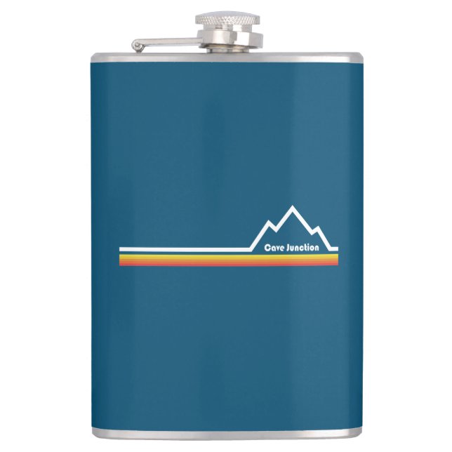 Cave Junction Oregon Hip Flask (Front)