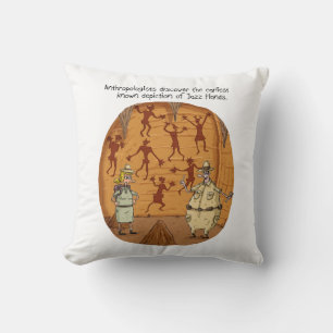 Cave Man Jazz Hands Cushion