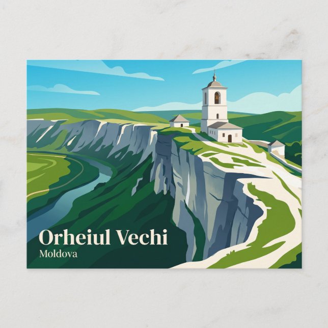 Cave Monastery Moldova Postcard (Front)