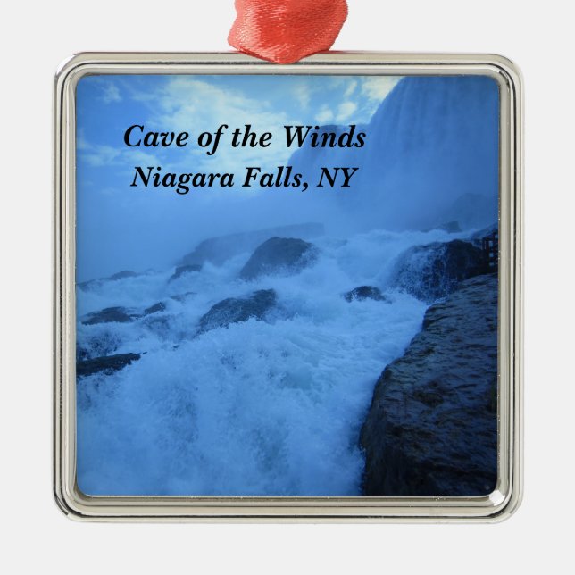 Cave of the Winds, Niagara Falls, NY Metal Tree Decoration (Front)