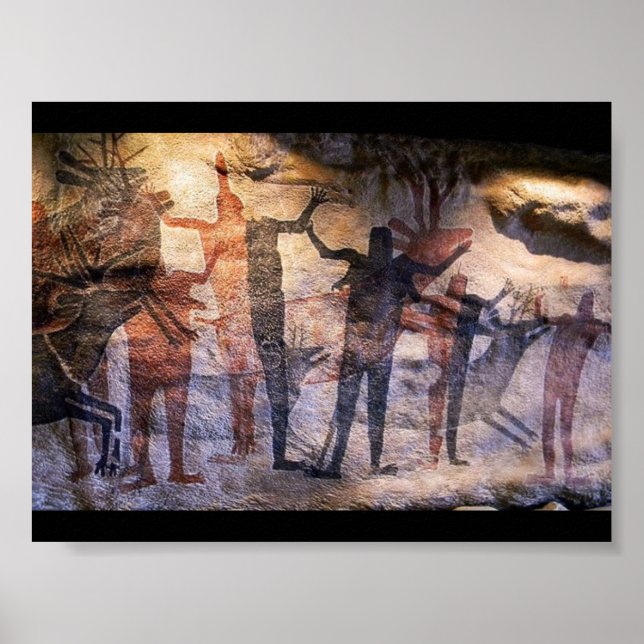 Cave Painting Rock Art Poster (Front)