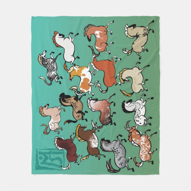 Cave Pony Fleece Blanket 1 (Front)