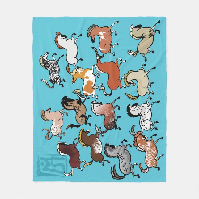 Cave Pony Fleece Blanket 3 (Front)