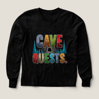 Cave Quests Adventure T-Shirt Design