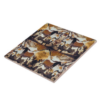 Cave Scribbles Horses Trivet