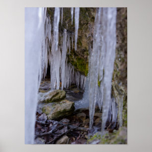 Cave Tunnel Of Ice Poster
