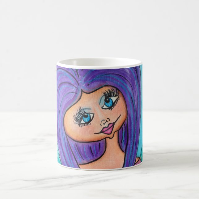Cave Woman Mugs - Purple (Center)