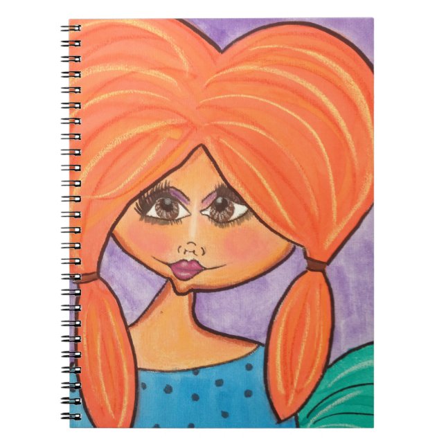 Cave Woman - Notebook - Orange (Front)