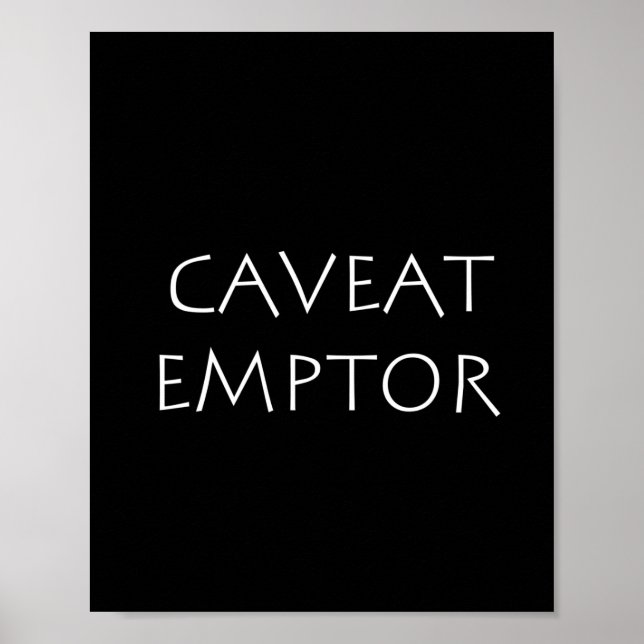 Caveat Emptor Poster (Front)