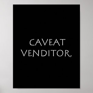 Caveat venditor poster