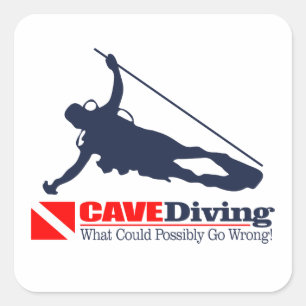 CAVEDiving Square Sticker