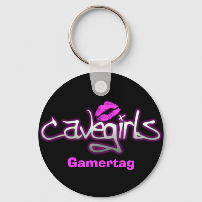 Cavegirl Keychain (Front)