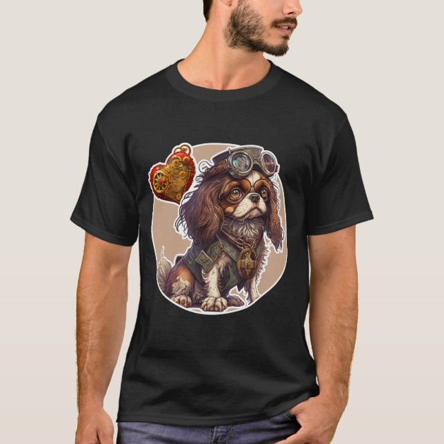 Cavelier King Charles Spaniel Dog T-Shirt (Front)