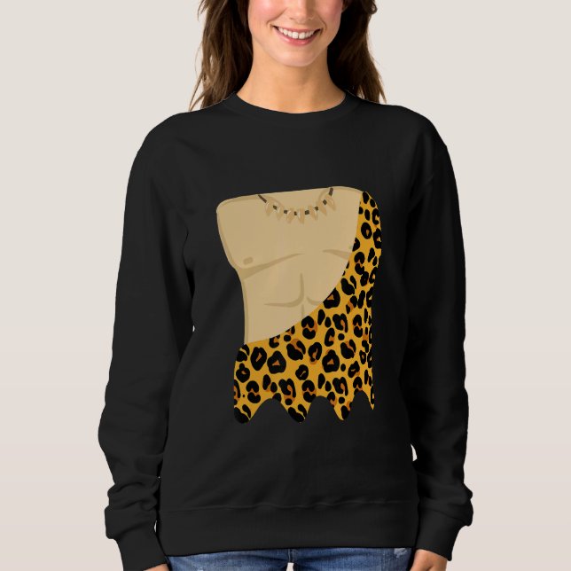 Caveman Costume Cosplay For Cave Diving Hiker Expl Sweatshirt (Front)